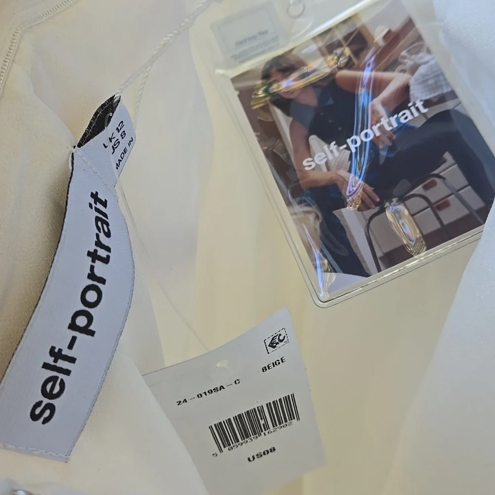 Self-Portrait Sequin Halter Mini Dress Size 8 Nwt - Picture 9 of 12